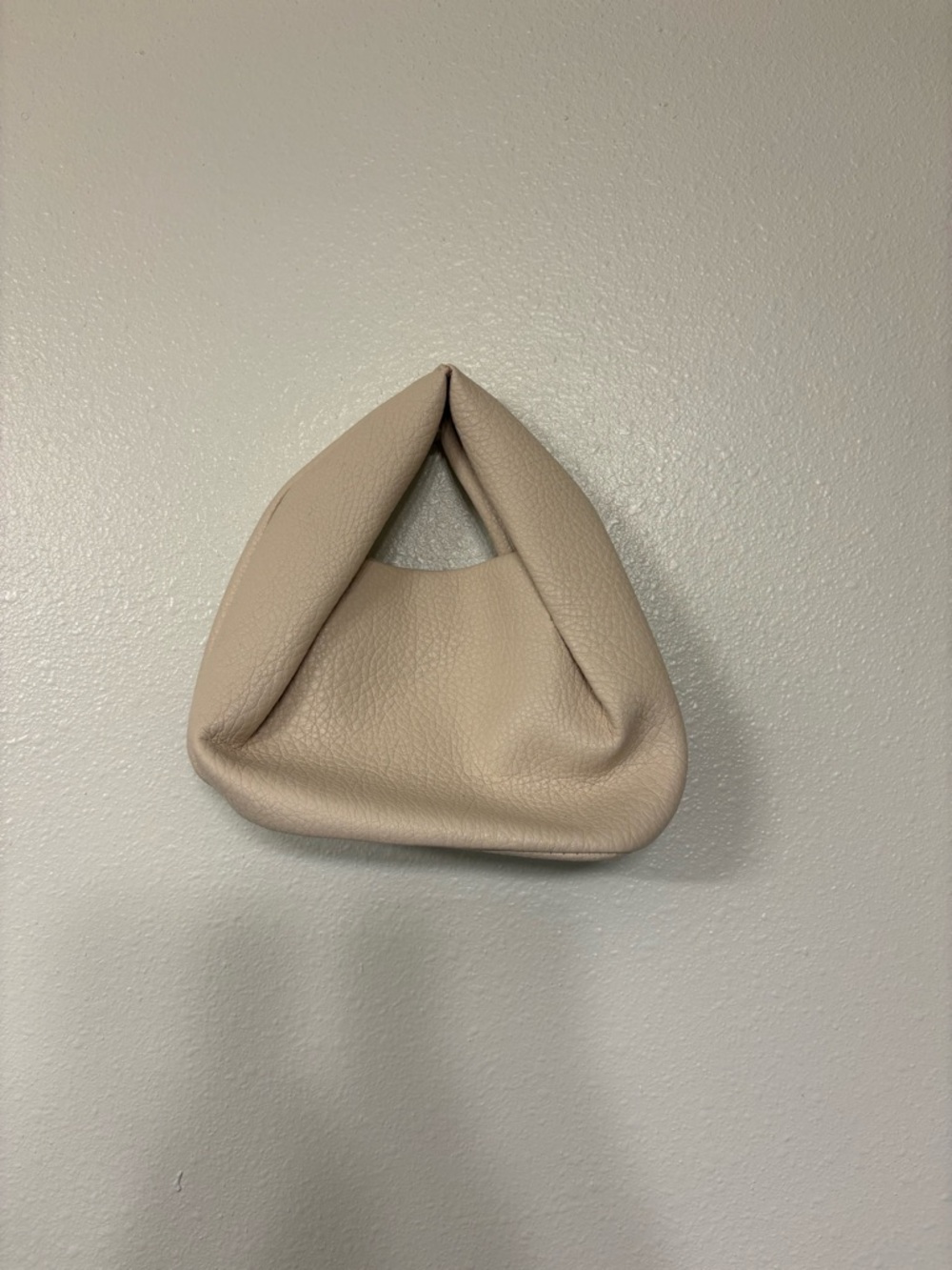 Showpo Beige Mini Triangle Handle Bag